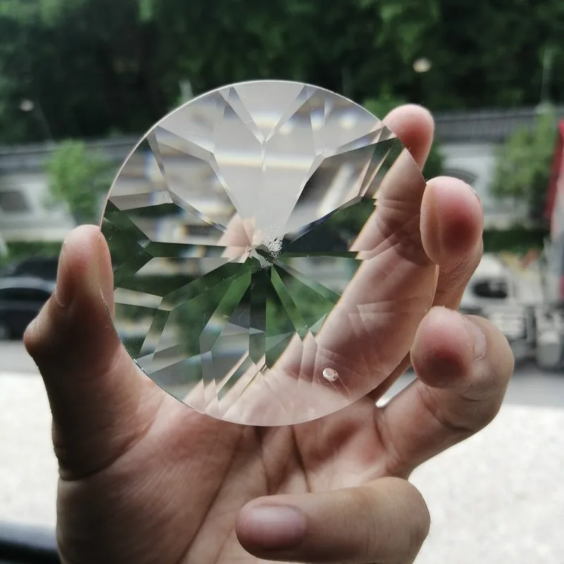 1PC 60MM Round Crystals Pendants Prisms Glass Clear Chandelier Crystal Hanging Ornament Suncatcher DIY Crafts Home Decoration | Лампы и
