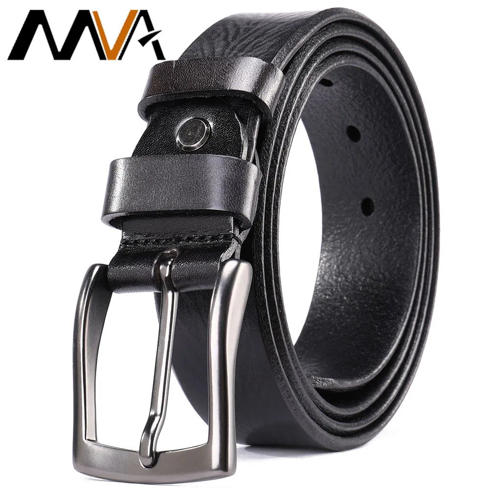 MVA Mens Belt Designer Brand High Quality Official Belts For Man Classic Leather Jean Belt Male Cowhide Genuine Leather TG-X3140