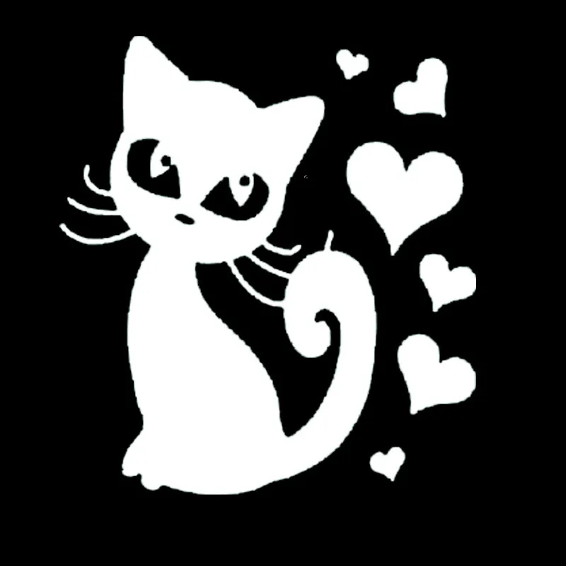

15cmx13cm Loving cat Car-Sticker Automobiles Motorcycles Window Bumper Laptop Vinyl Decal PVC Decorative Goods