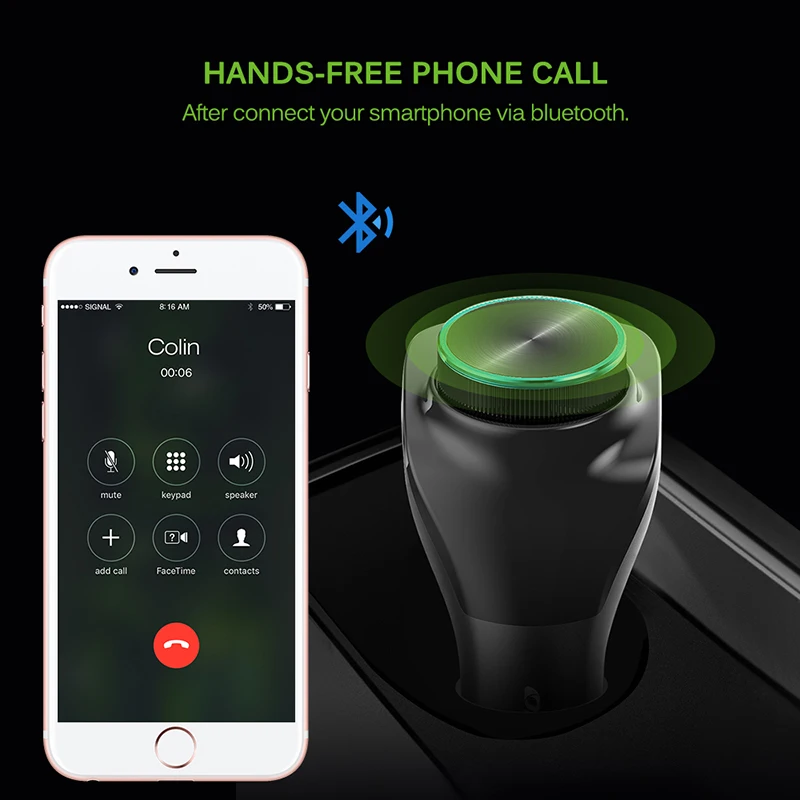 Onever fm передатчик модулятор беспроводной Bluetooth 5 0 AUX Автомобильный Mp3 плеер двойной