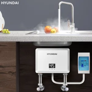 kitchen electric water heater small home heaters heated faucet no water storage instant heating unlimited hot water hyundai free global shipping