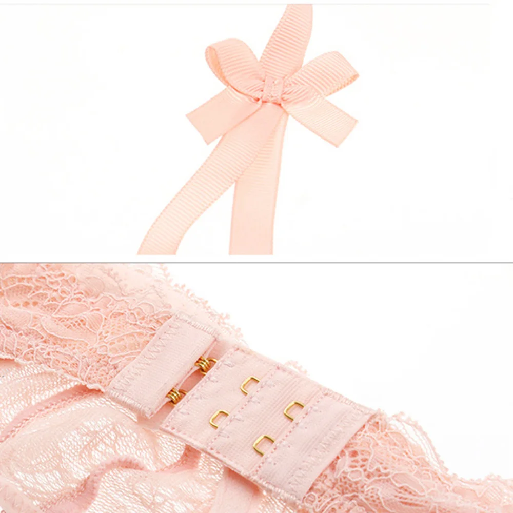 Women Bra Lace For Plunge Size 28-42 Ultra-Thin Lingerie Exquisite Underwire Sexy Half-Cup Bralette Female Underwear Tops