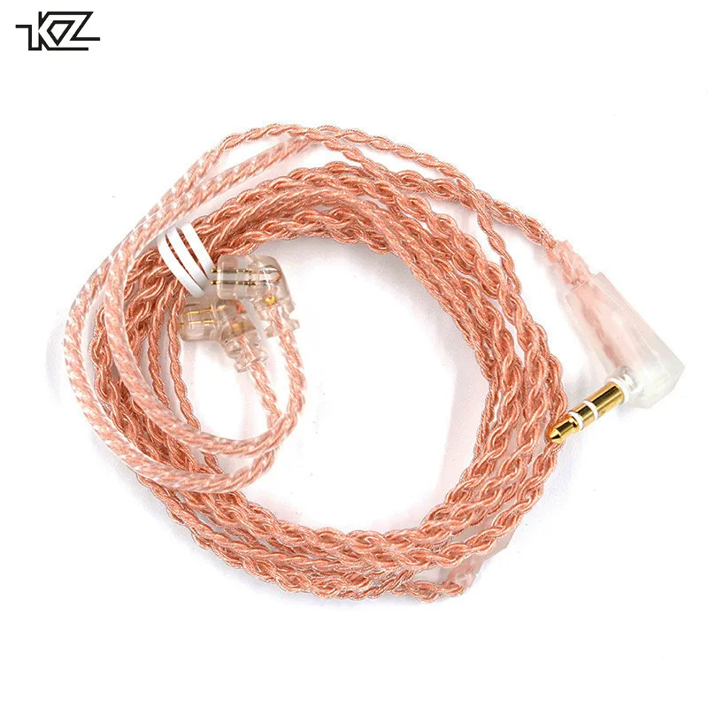 Плотным верхним ворсом KZ ZSN Pro Кабель из бескислородной Медь C Стиль розового