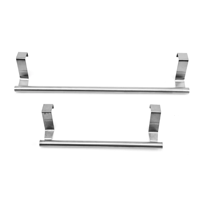 

Stainless Steel Towel Rack Bathroom Holder Stand Kitchen Cabinet Door Hanging Organizer Shelf Rag Bar
