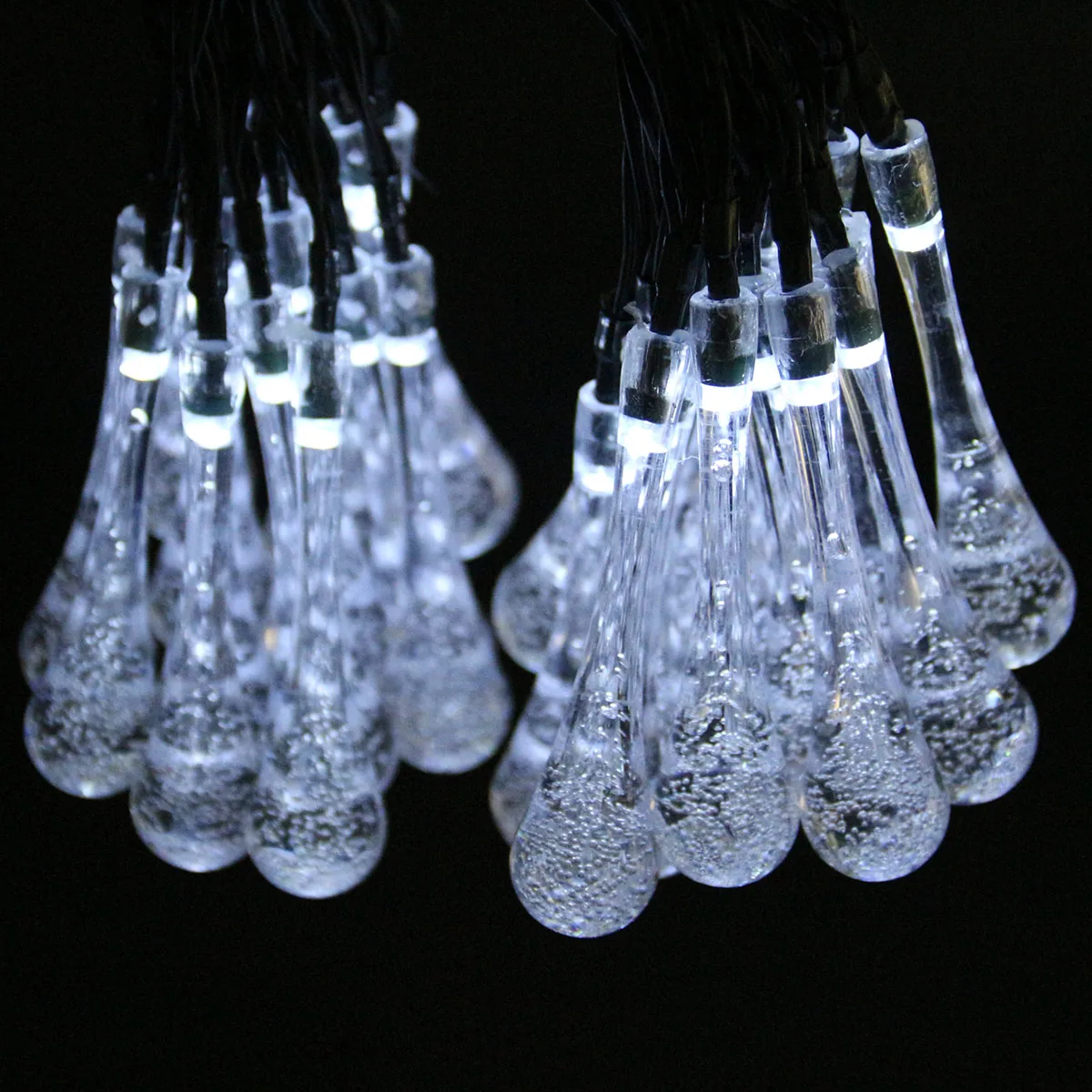 

RGB 6m 30 LEDs Solar Lamps Christmas Lights 6 Modes Waterproof Water Drop Solar Fairy String Lights for Garden Wedding Decor