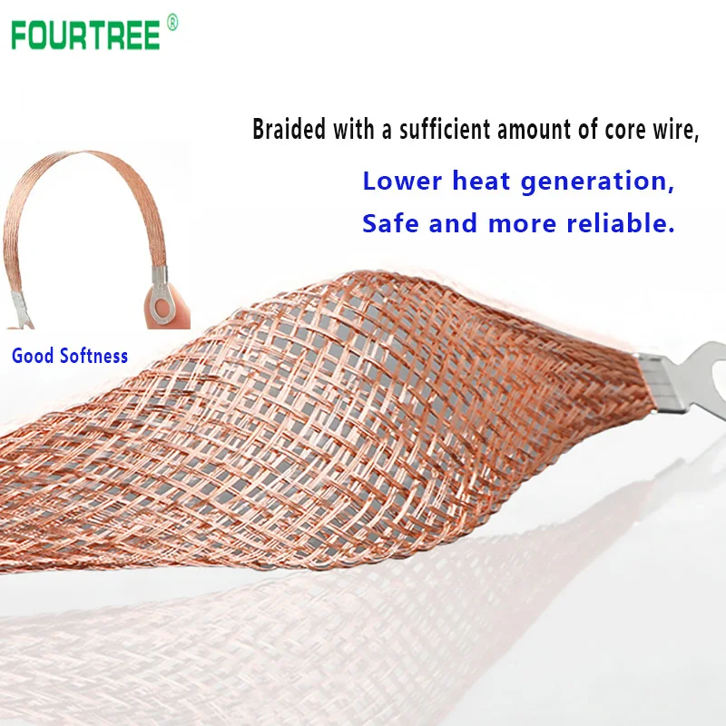 10 шт. мостовое соединение кабель заземления 6 квадратных медных плакированных