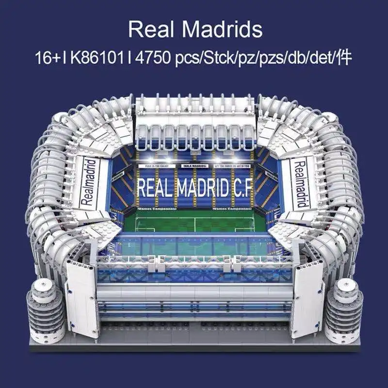 4750 шт. Детский конструктор Сантьяго бернабиу|Блочные конструкторы| |