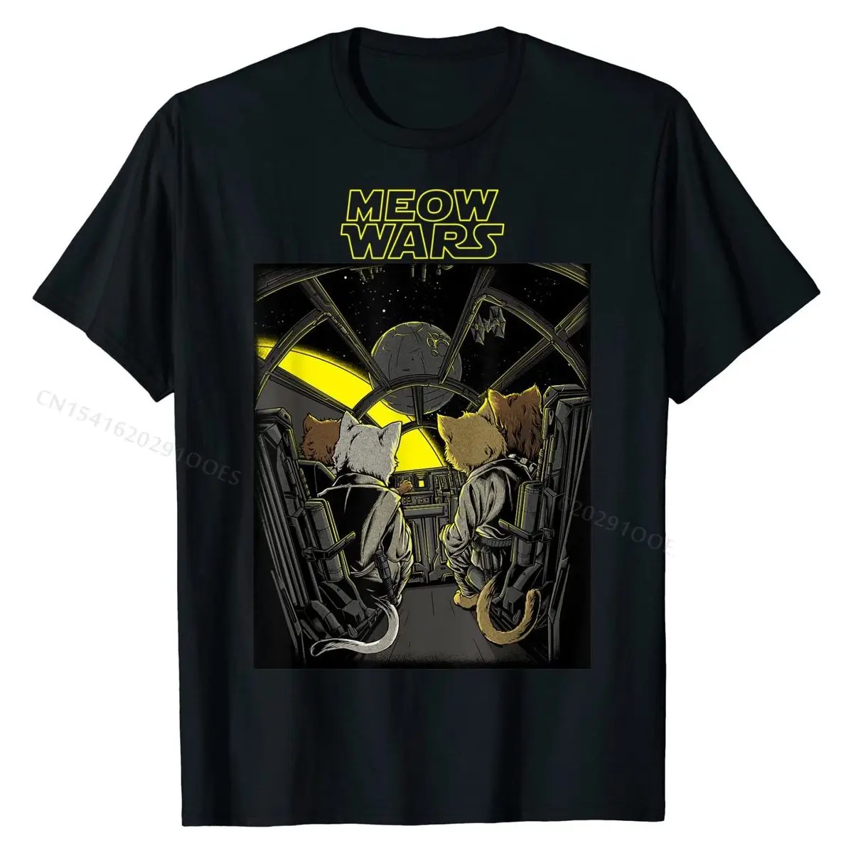 

Meow Wars Funny Cat Wars Cat Lover Gift Cat Mom T-Shirt Unique Tops & Tees High Quality Cotton Mens Tshirts