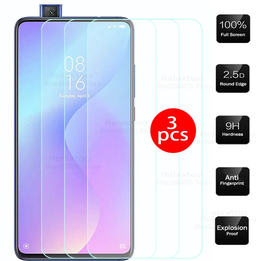 3 шт. защитное закаленное стекло полное покрытие для Xiaomi Mi 9 T mi9t Pro Защитная пленка