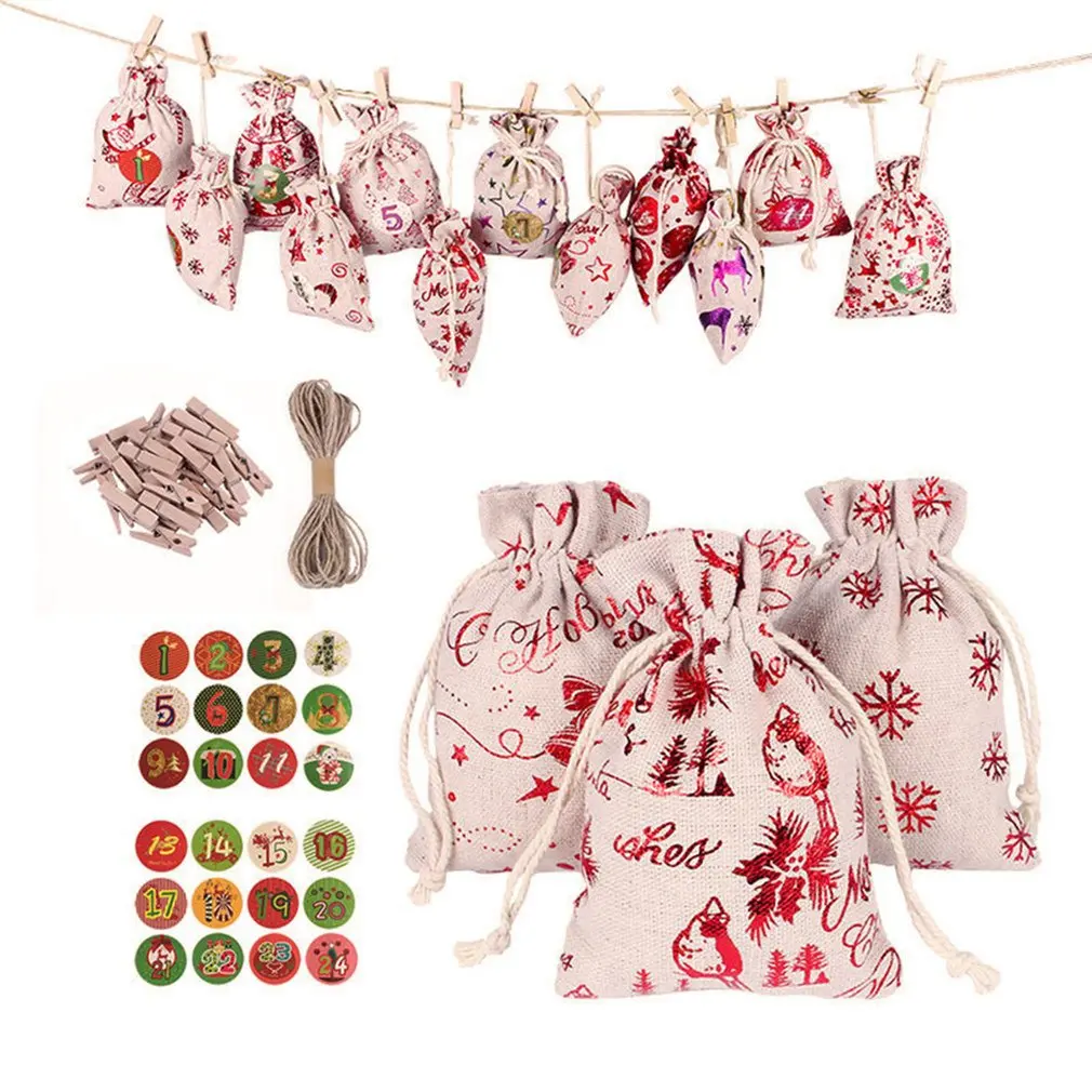 

Женская упаковочная сумка для подарков, Детская сумка-тоут для конфет, Рождественская Подарочная сумка с двойным зажимом и наклейкой из пен...