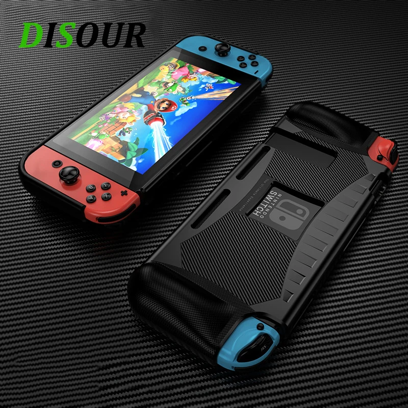 

Силиконовый чехол из ТПУ для Nintendo Switch, противоударный защитный чехол, эргономичная ручка для Nintendo Switch NS, аксессуары