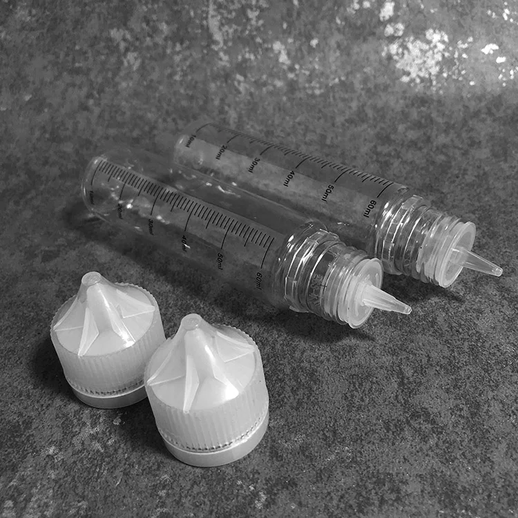 1 шт. 60 мл заправка Vape бутылка для электронных жидкостей прозрачная