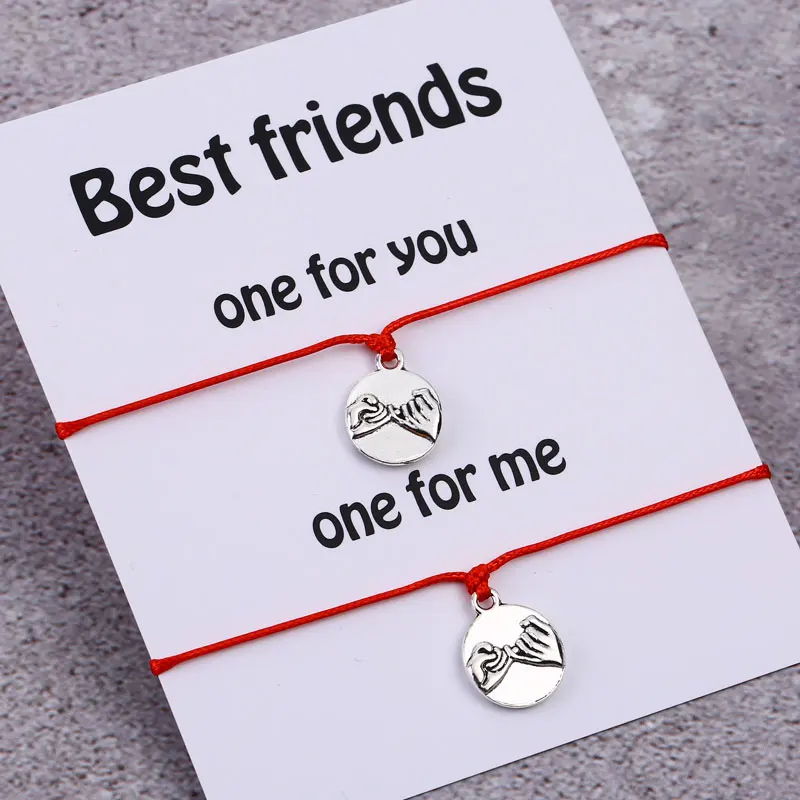 Женский браслет на мизинцах новый модный клятва любовь доверие брелок лучший