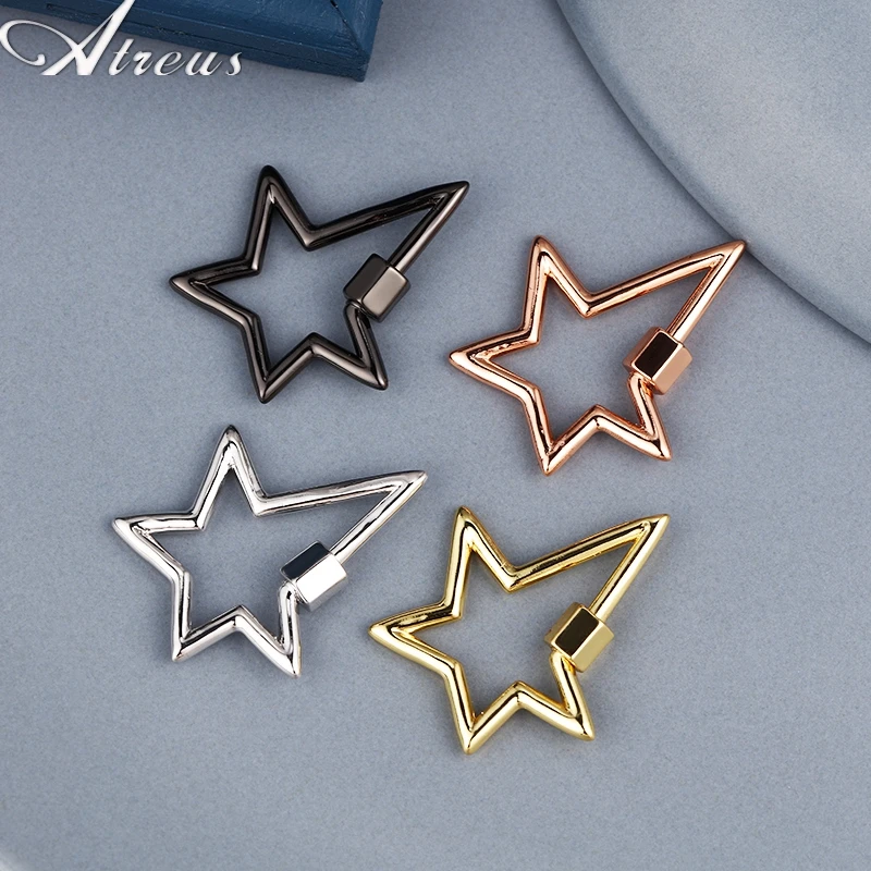 

Multi-Styles DIY Charms Punk Jewelry Accessories Hook Clasps Screw Sprial Clasps For Handmade Necklace Pendant Jewelry Making