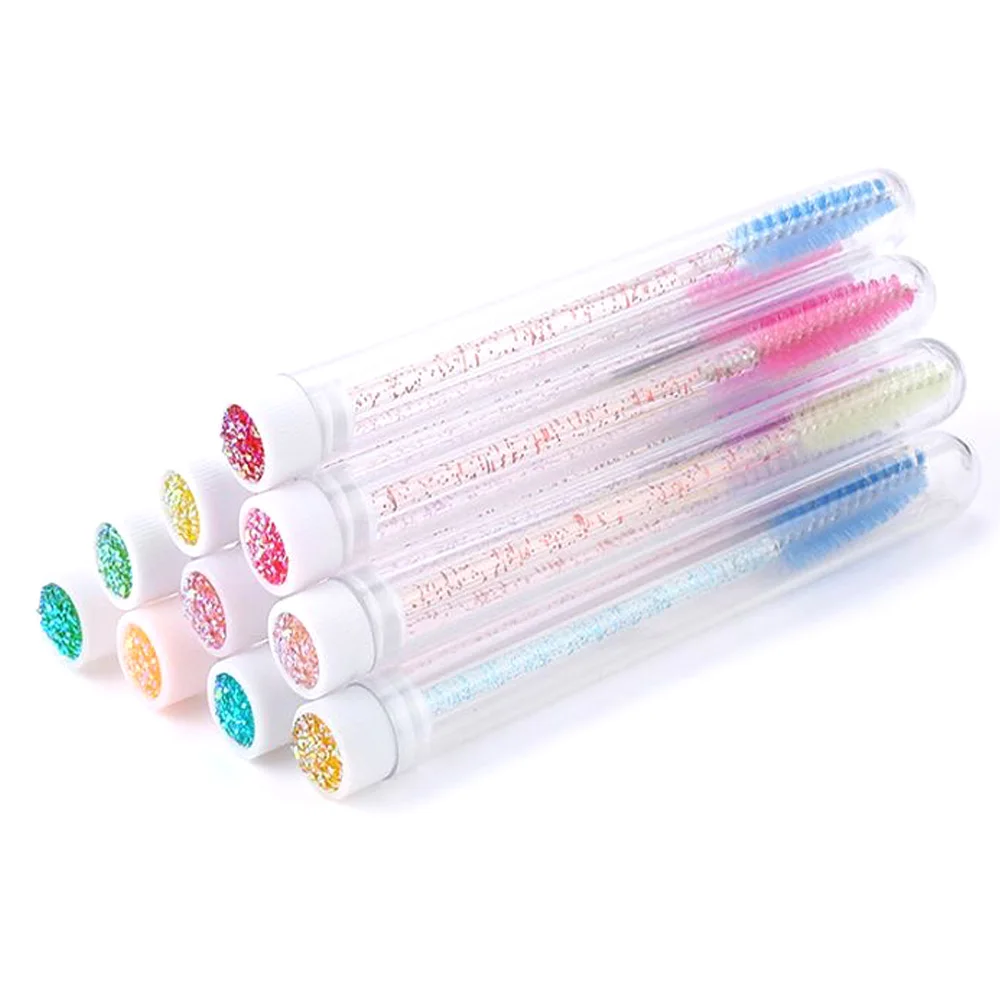 Блестящий одноразовый аппликатор для ресниц палочки блеск тушь катушки бровей