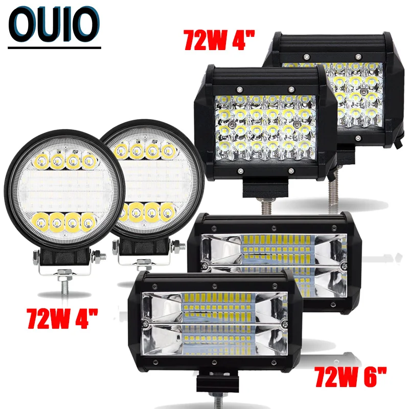 4 &quot5&quot дальнего света тумана внедорожный светодиодный рабочий Автомобиль