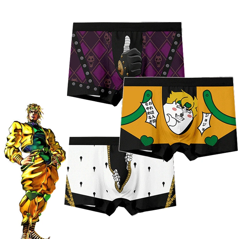 ملابس داخلية جديدة للأنيمي جوجو مغامرة غريبة أوتاكو ، ملابس داخلية الملاكمين للرجال ، سراويل جوجو 5 ، أزياء حفلات رائعة هدية