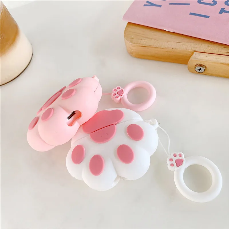 Чехол для наушников Airpods Pro с 3d-изображением кошачьей лапы Симпатичные аксессуары