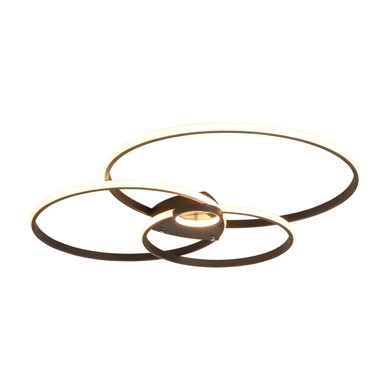 

Modern Led Ceiling chandelier for Bedroom living Room restaurant remote control home lighting Black LED chandeliers AC110-220V