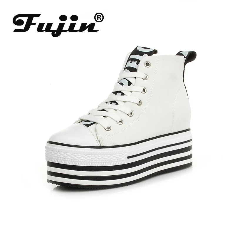 

Fujin/Женская обувь на плоской подошве; Сезон осень-зима; Повседневная обувь; 2020; Обувь с высоким берцем на толстой подошве; Женская парусинова...