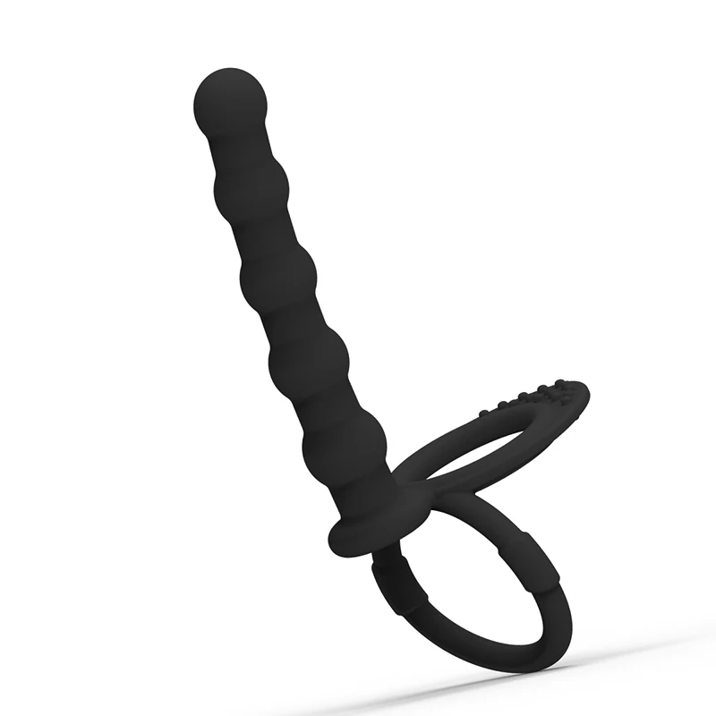 Silicone Double Penetration Penis Strapon Anal Beads Strap On Plug Man for Beginner Anus Dildo Sex Toys Couples | Красота и здоровье