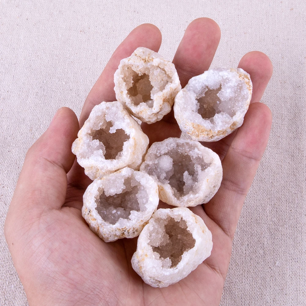 1 шт. Geode Crystal Agate срез камня подвеска из друзы Cluster натуральный лечебный Druse