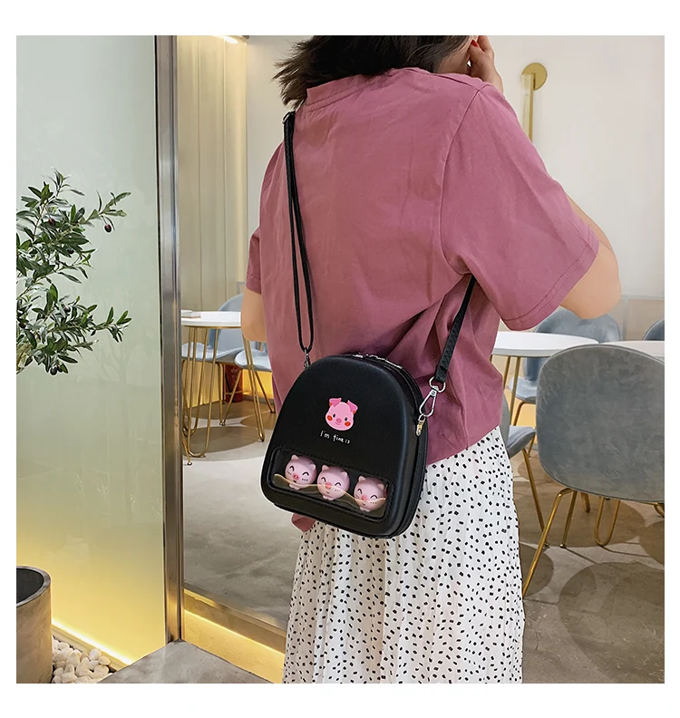 Милая желтая утка прозрачная Ita Bookbags женские рюкзаки с мультяшным принтом женские Мини кожаные школьные сумки для девочек Pu Back Packs