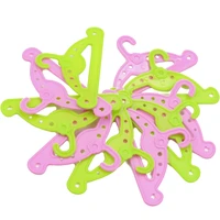 dolls clothes accessories green pink plastic newborn hangers baby toys fit 18 inch american doll girls and 43 cm boy dolls c498