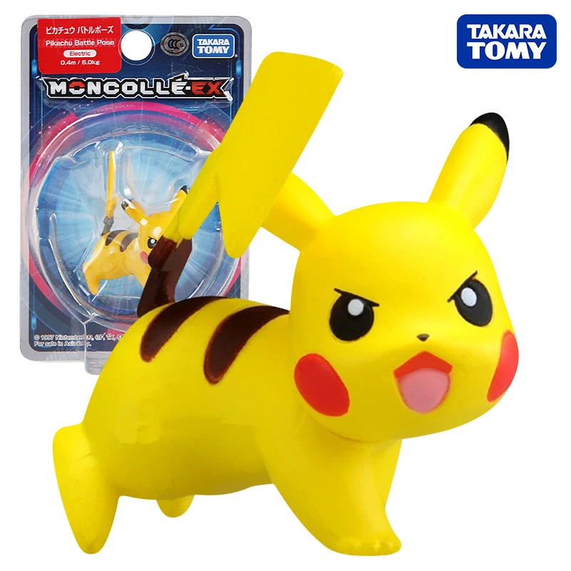 

Genuine Pokemoned Figures Collection Moncolle-EX Pocket Monster Action Model Toys For Children Figure pikachued Dolls Kid Anime