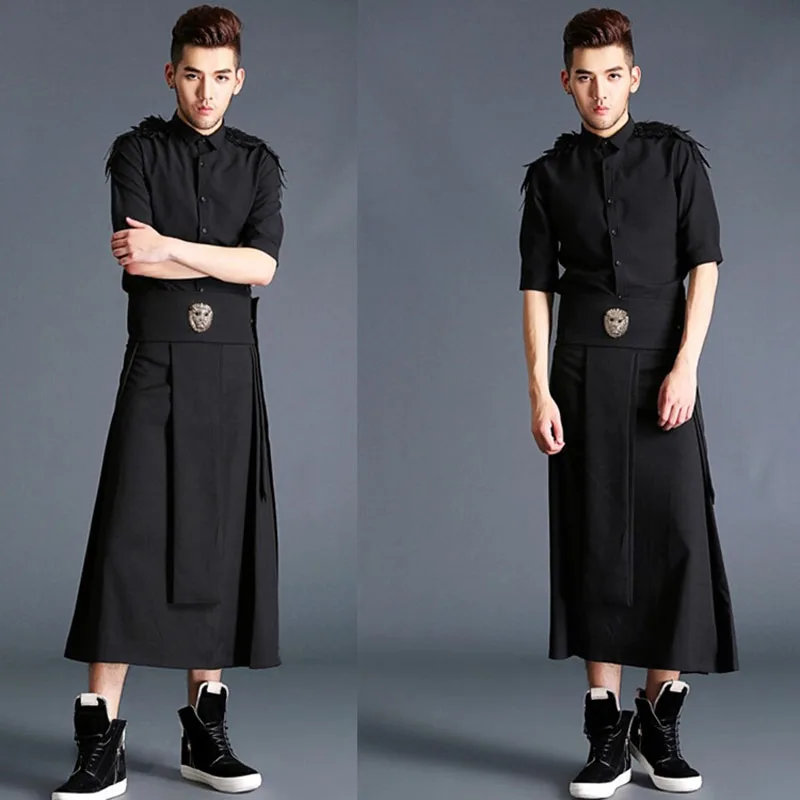 Повседневные мужские брюки с регулируемой талией модные штаны султанки в стиле