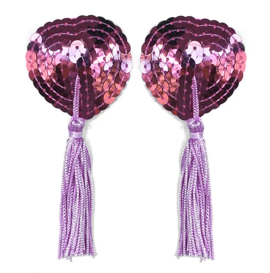 1 пара женские сексуальные блестящие Чехлы для сосков с кисточками наклейки