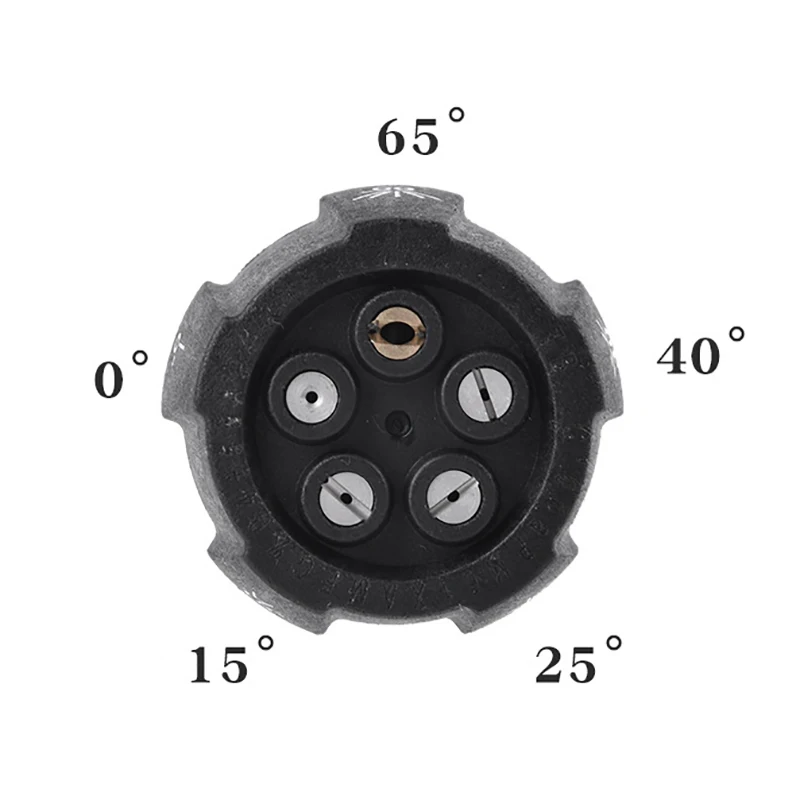 

5 In 1 Nozzle High Pressure Washer 0 15 25 40 65 Nozzle In One Piece G1/4 Male Connect Quick Realease Adaptor Car Washer Gun