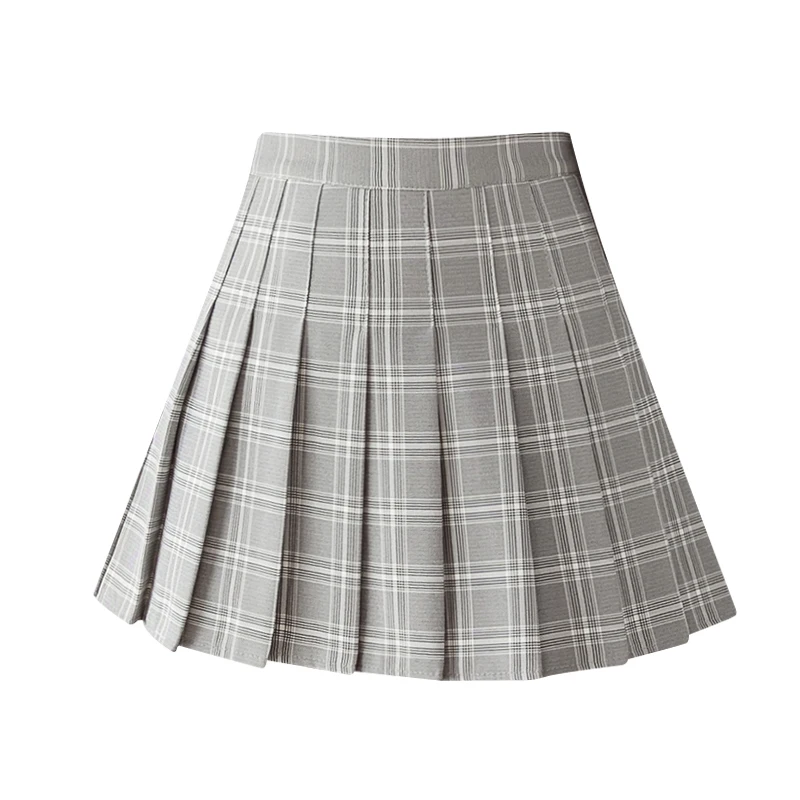 

Summer Women Skirts 2021 New Korean High Waist Plaid Mini Skirt Women School Girls Sexy Cute Pleated Skirt with Zipper