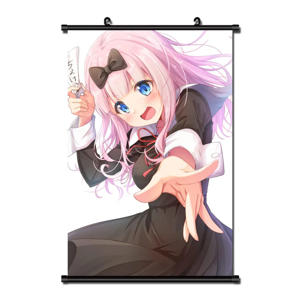 Японское аниме Kaguya sama: Love Is War Shinomiya Fujiwara Chika домашний декор настенные прокрутки