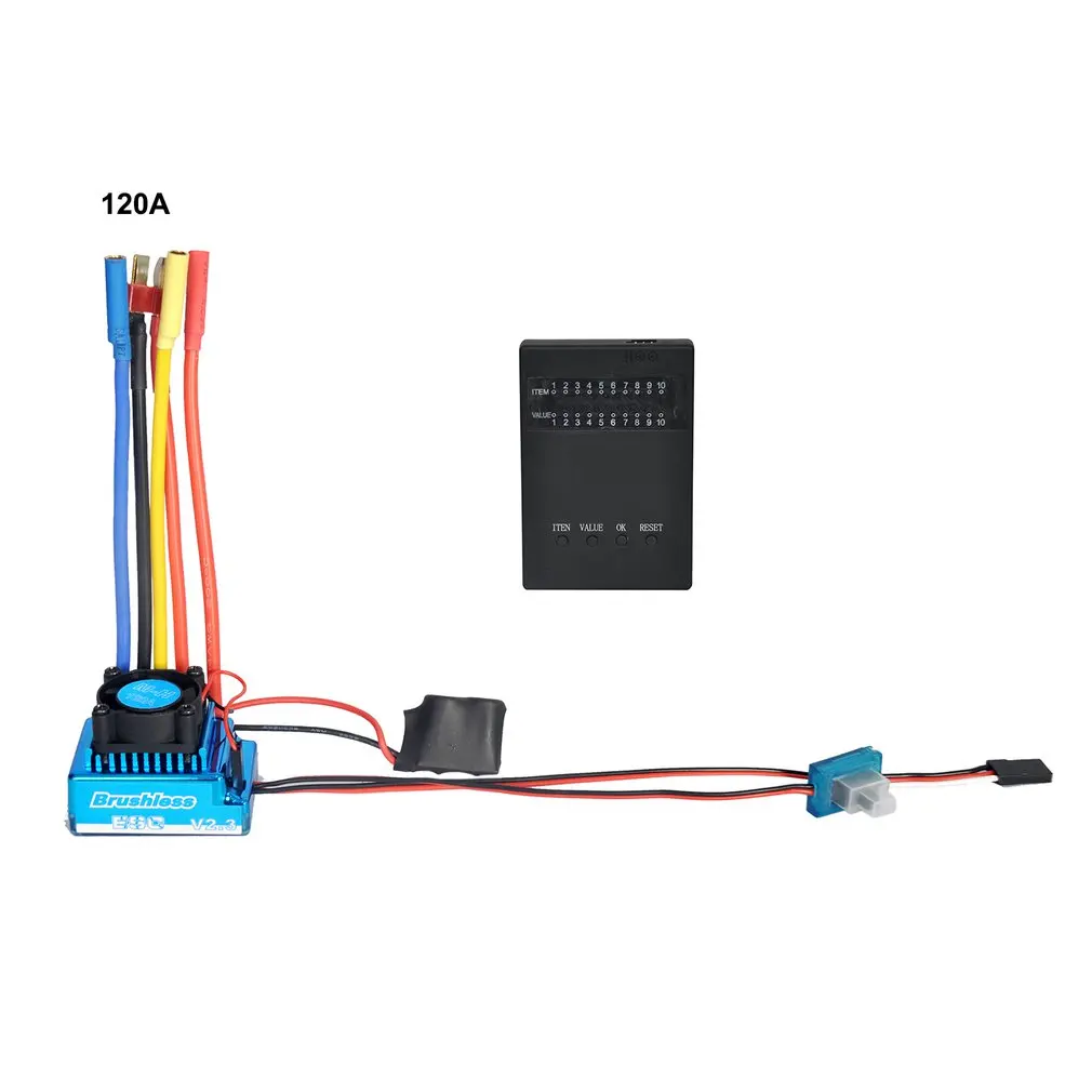 

RC 120 A Electronic Accessories Waterproof Brushless ESC Suitable For Off-road Vehicles High-speed Super-large Bearing