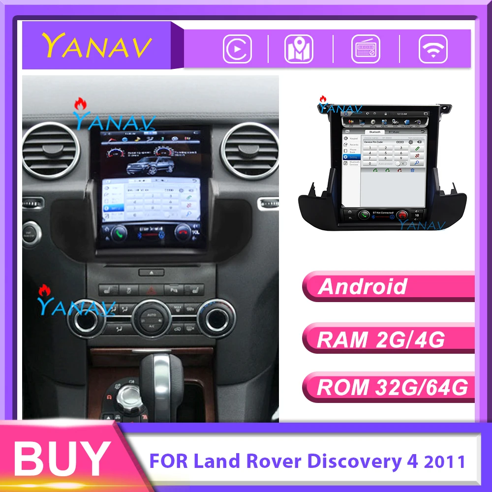 

For Land Rover Discovery 4 2011 Android Stereo Receiver Multimedia Player Car Radio GPS Navigatio Tesla Screen Carplay Head Unit