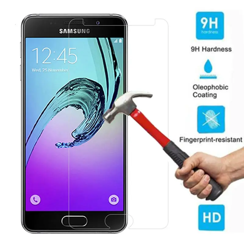 

Закаленное стекло для samsung galaxy a5 2017, 2 шт., защита экрана 9h, защитная пленка для a 5 7 a520s, защитная пленка