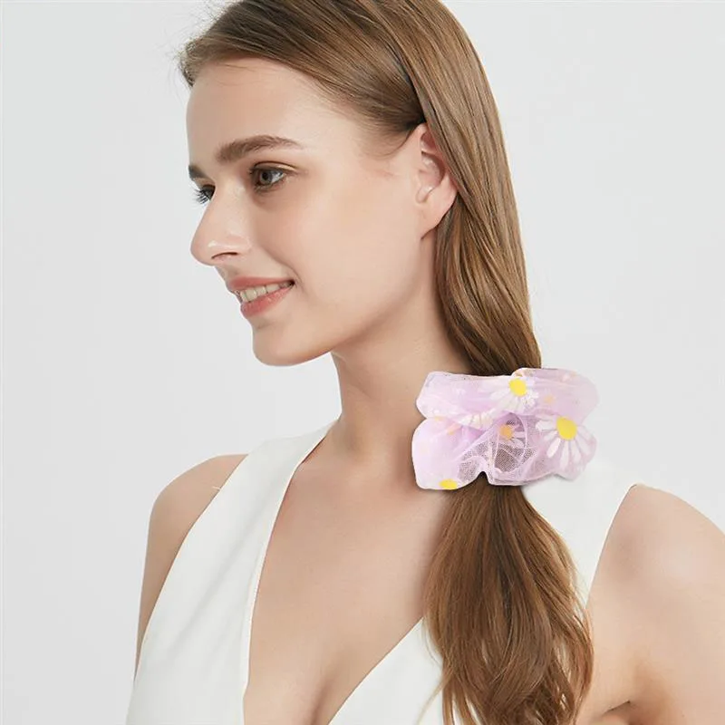 Сетчатая вышитая заколка для волос милая веревка девочек повязка на голову