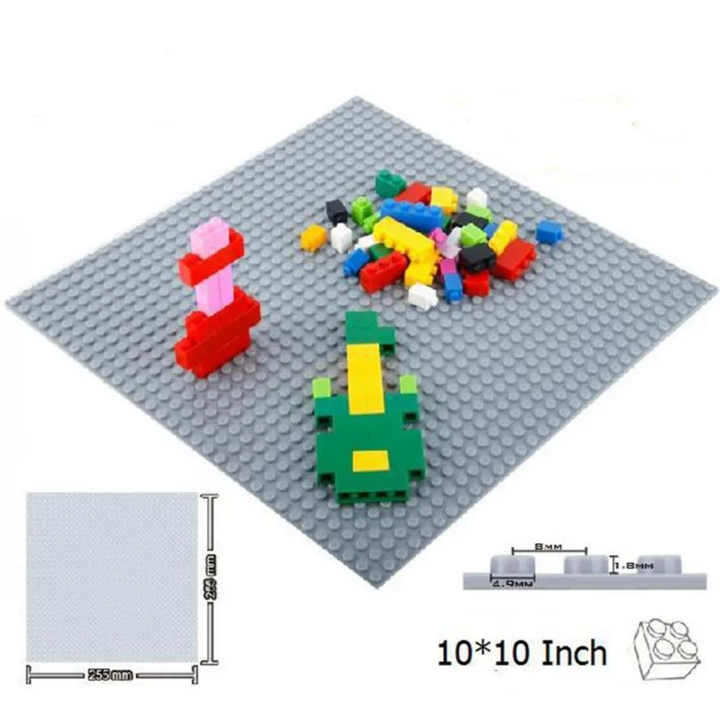 Hilittlekids DIY игрушки маленькие блоки Строительные DIY опорная плита 32*32 пластины основания размер 25*25 см Игрушки совместимы с Лего кирпич
