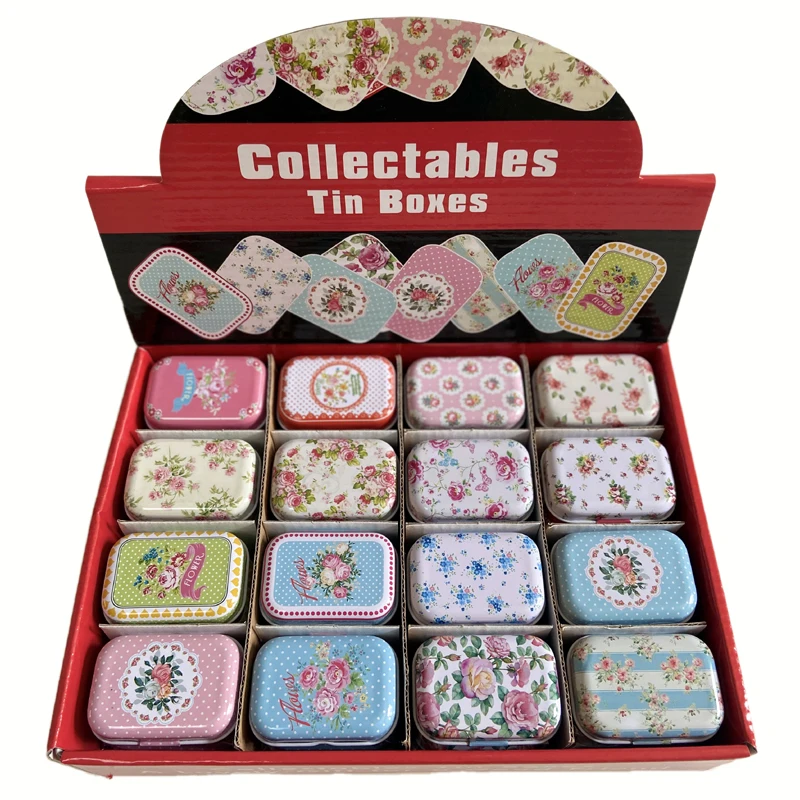 32 шт./лот винтажная жестяная коробка с мультяшным рисунком 5 5*3 8*2 4 см таблетки для
