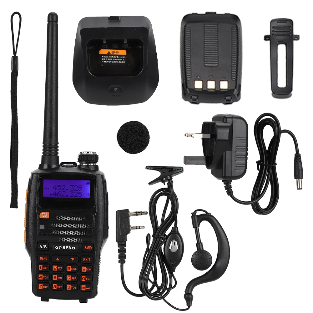 Беспроводная УКВ/УВЧ Двухдиапазонная радиостанция портативная рация с ЖК