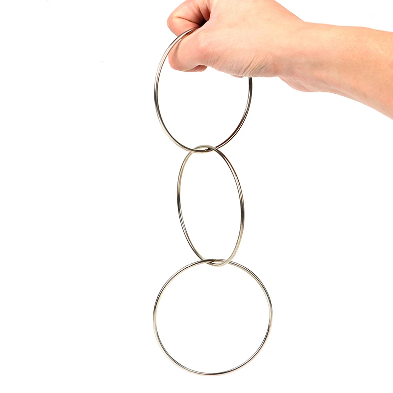 

4pcs Magic Toy Metal Rings Classic Linking Iron Hoops For Fun Magic Trick Playing Props Toys Tools Close-up Magic Tools Supplies