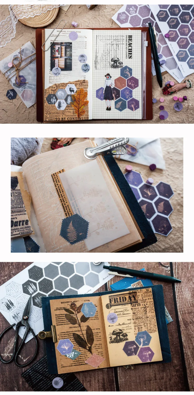 4 шт./партия, Ретро стиль, растения, цветные, записываемые, серия, Bullet Journal, декоративные наклейки, скрапбукинг, палочка, этикетка, дневник, канцелярский альбом