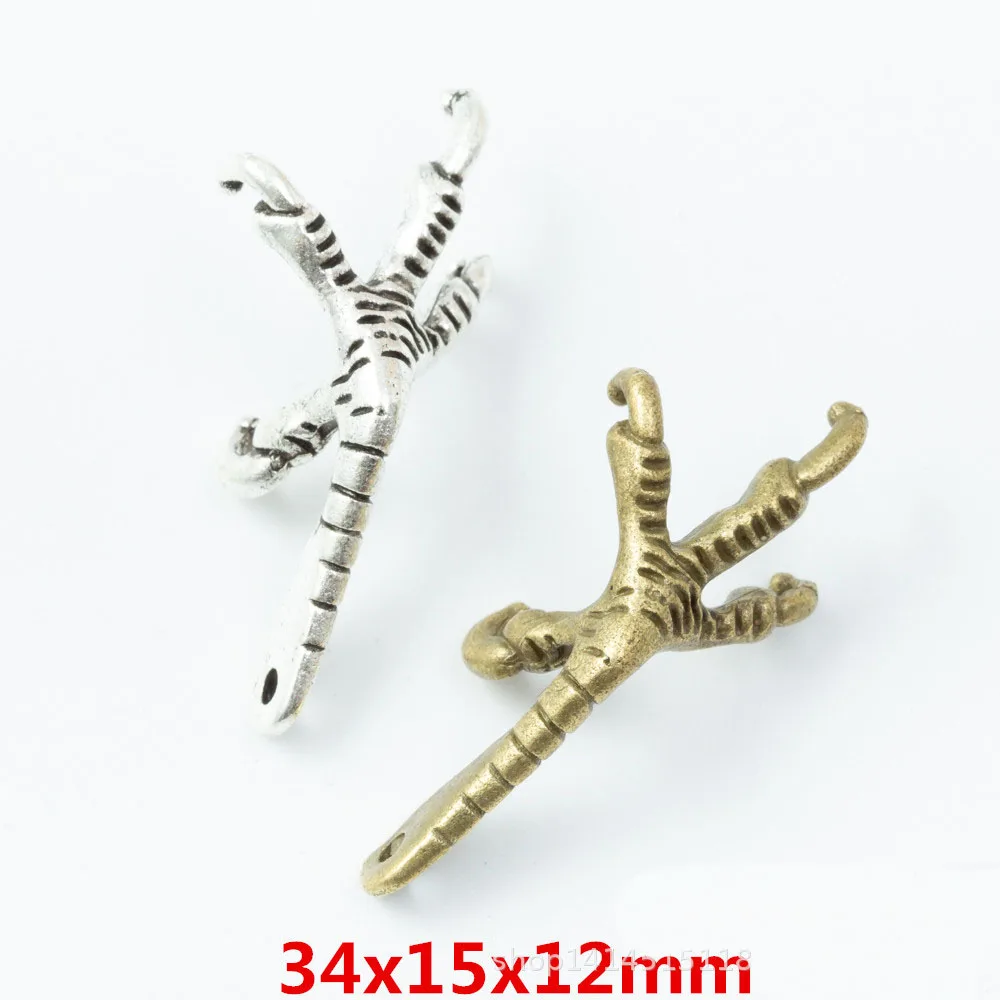 DIY ювелирные аксессуары винтажный цинковый сплав Орел кулон в форме лап с когтями