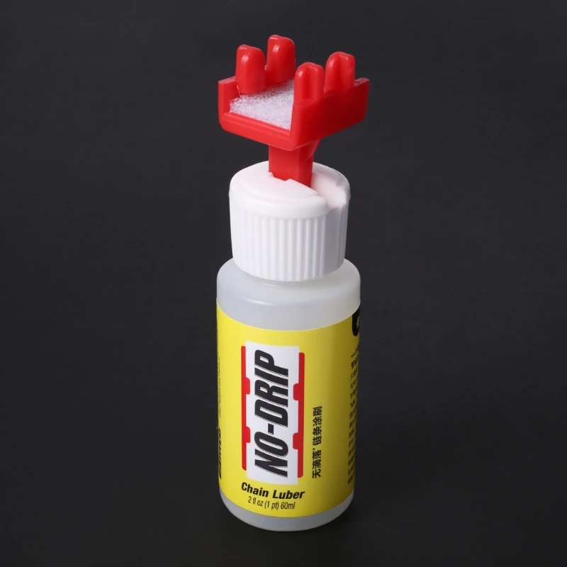 

No-Drip Bicycle Chain Oil Bottle Brush 60ml Saving Lubrication Oil Supplements MTB Road Bike Brake Repair Tool