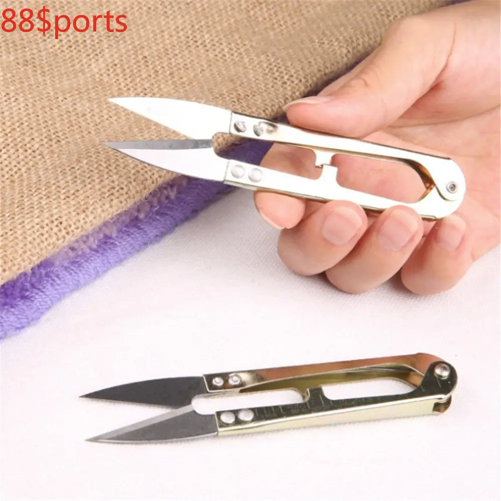 

1PCS Fishing tackle scissors U type For cutting Fishing Line105mm Artificial High-carbon steel Fishing scissors Fishing gear