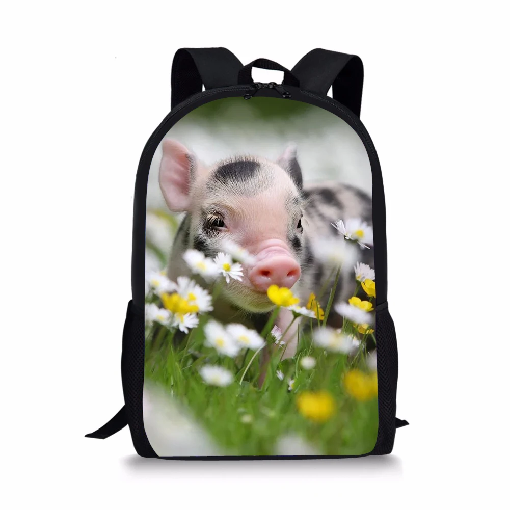 HaoYun Kids Fashion Backpack The Little Pigs Pattern Children's School Bag Kawaii Animal Toddler School Bags Women Backpacks