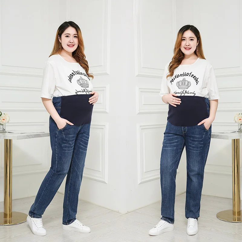 Одежда для беременных летняя тонкая секция плюс удобрение XL 200 кг Брюки