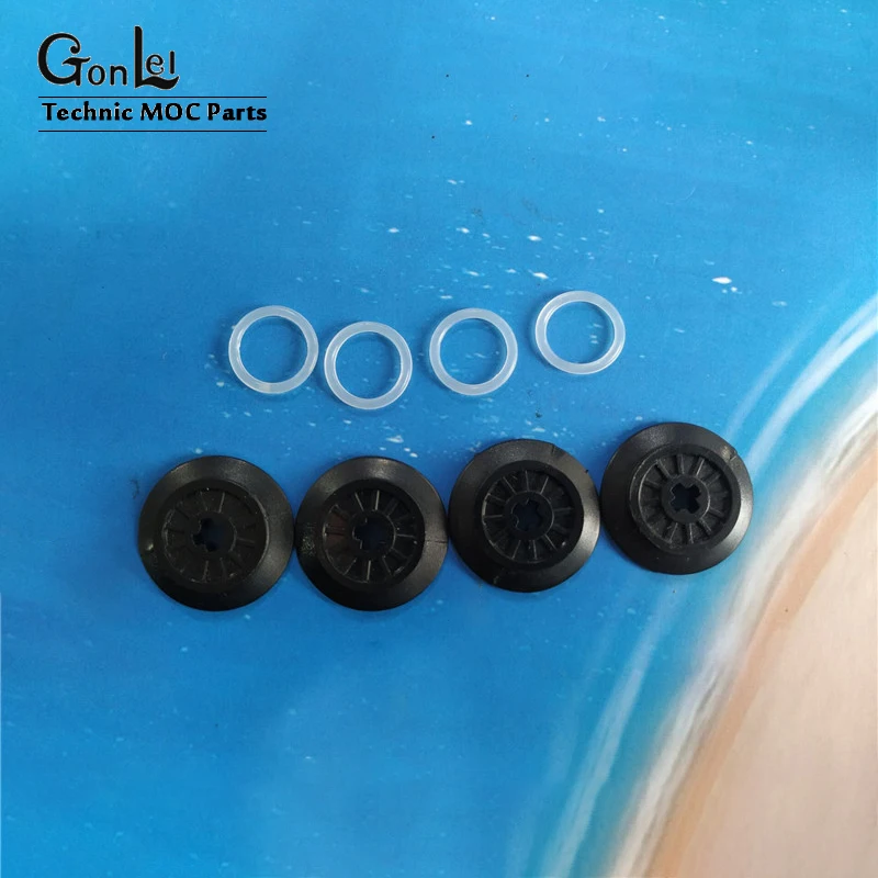 4 шт./лот технические детали колеса поезда порванные с отверстием для оси и