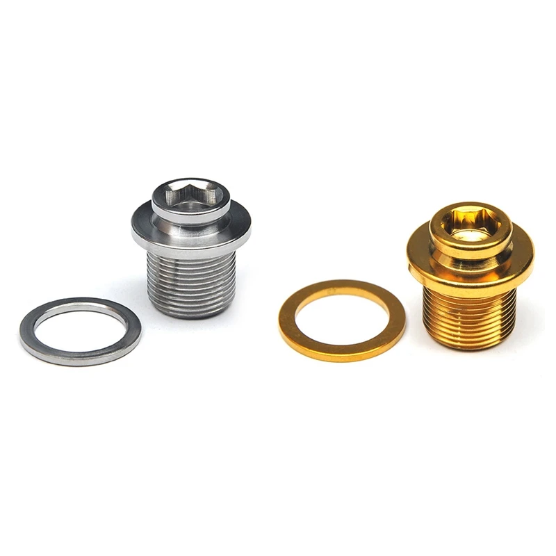

M15 MTB Road Bike Spline Bottom Bracket Bolt Titanium Alloy Spline BB Waterproof Dust-Proof Bottom Bracket Screw